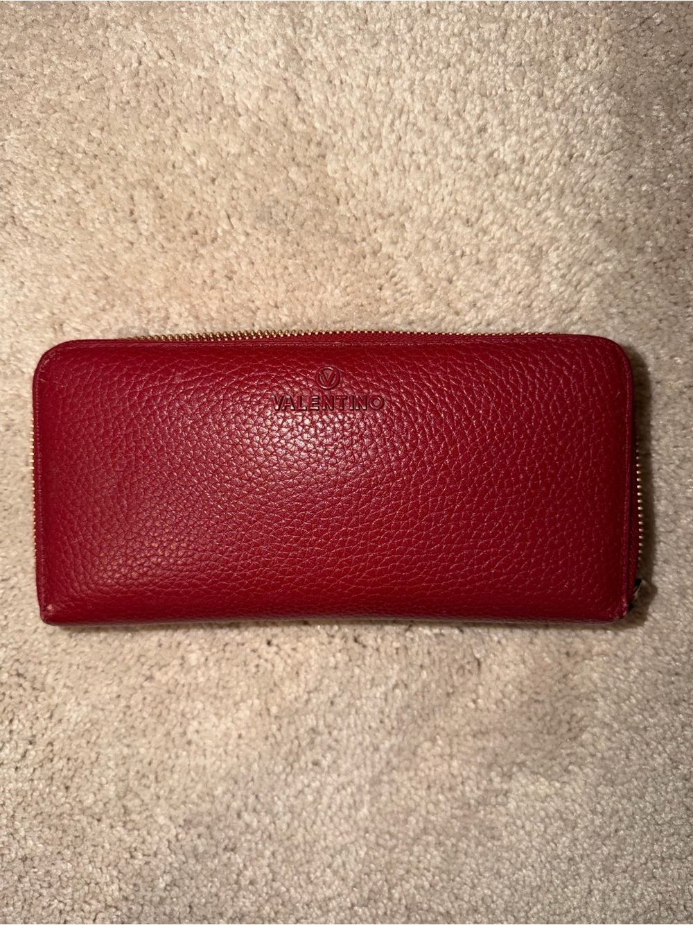 Valentino Red Leather Wallet